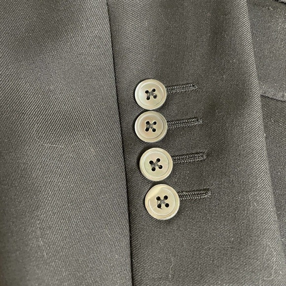 Samuelsohn Black Wool Sport Coat 42R Alton Super 110s Made in Canada Dry Cleaned - Picture 7 of 13